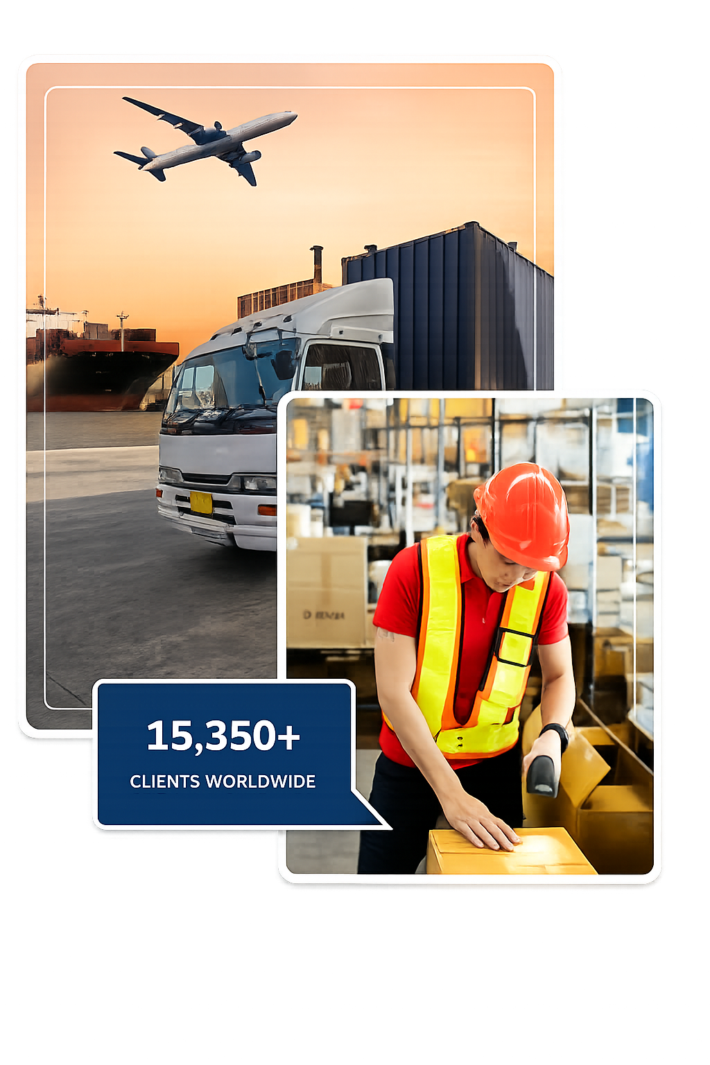 Forklift operator in a secure warehouse