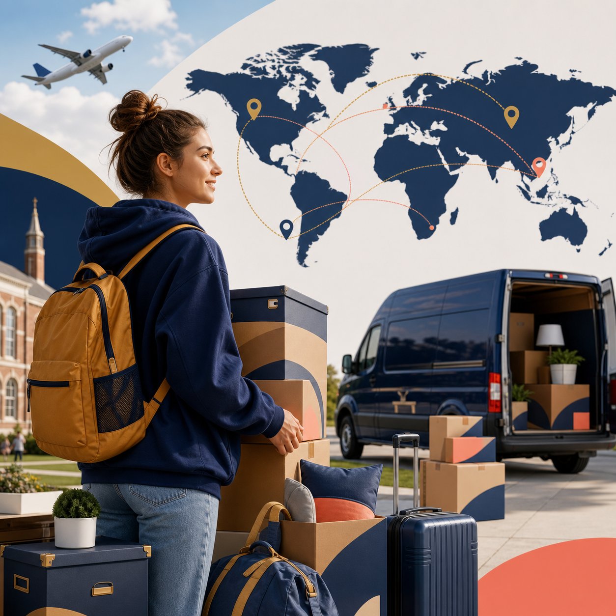 Nationwide and worldwide box delivery